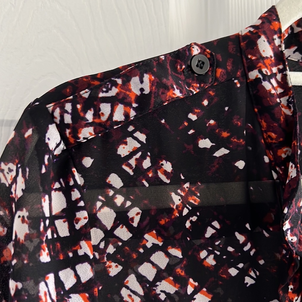 Sheer black button down - Picture 4 of 8